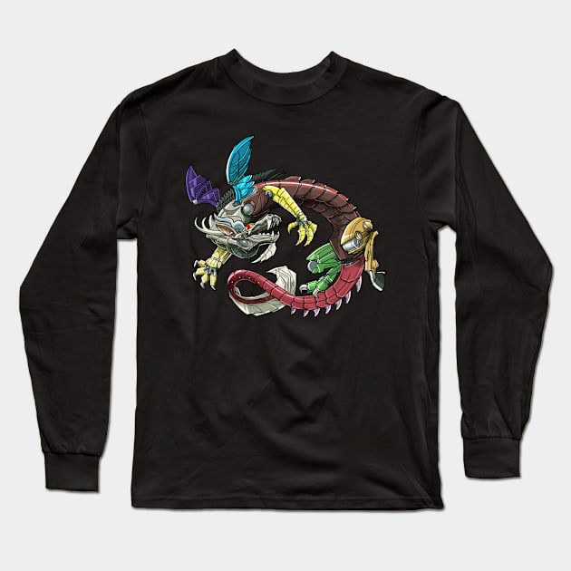 Mecha-Chaos Long Sleeve T-Shirt by derangedhyena